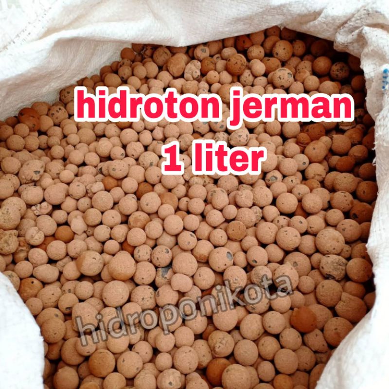 HIDROTON JERMAN 1 liter - hydroton jerman - hydroton germany 1 liter - media tanam hidroponik