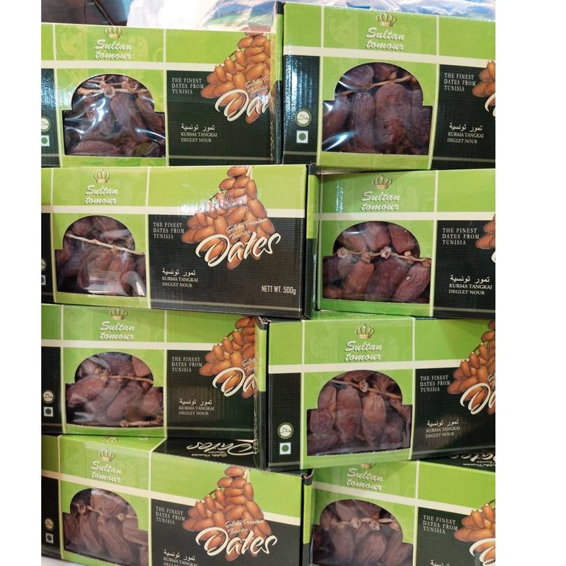 

♛ Kurma Palm Tangkai DATES 500gr//tunisia tangkai KEMASAN DUS exp 2024 ◊