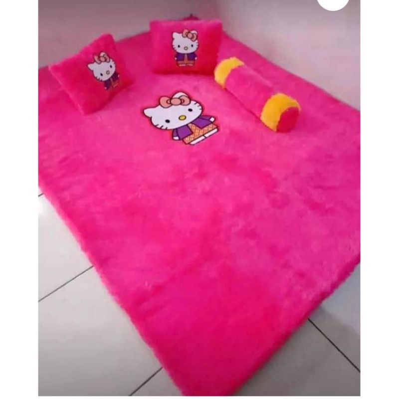 hemat surpet karakter bulu rasfur tebal - kasur bulu rasfur motif karakter - surpet kasur karakter