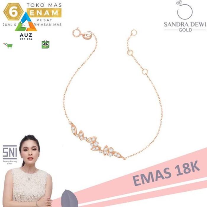 Auz Gelang Emas Park Series K-Style Sdw Rosegold 18K - Toko Mas Enam 82