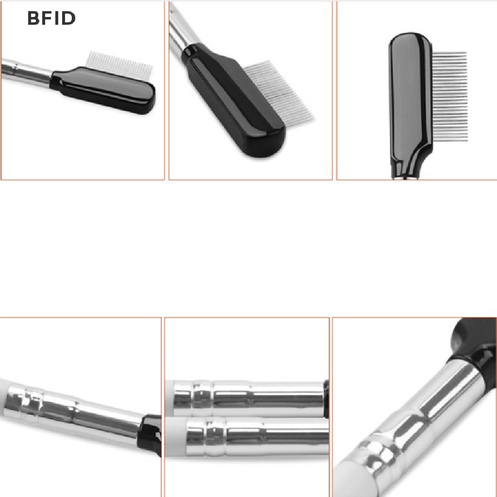 [BFID] Sisir Alis Stainless Steel Brush Makeup Sisir Bulu Mata Dengan Penutup Alat Kosmetik [ID]