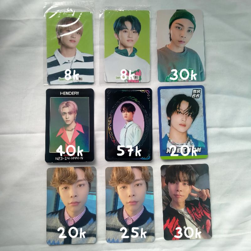 photocard nct official johnny hendery chenle haechan mark lemonilo slowacid ac yb konsep tc glimo ki