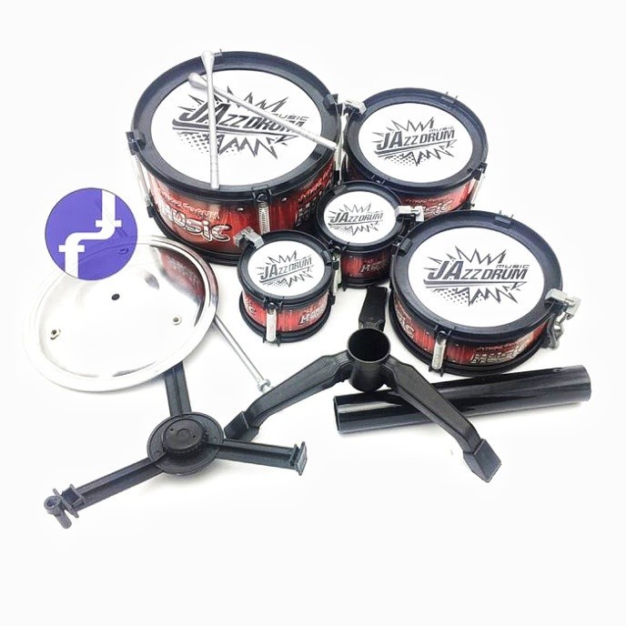 Gab [Dijual] Mainan Drum Anak Jazz Drum Lengkap / Drum Set Alat Musik Anak