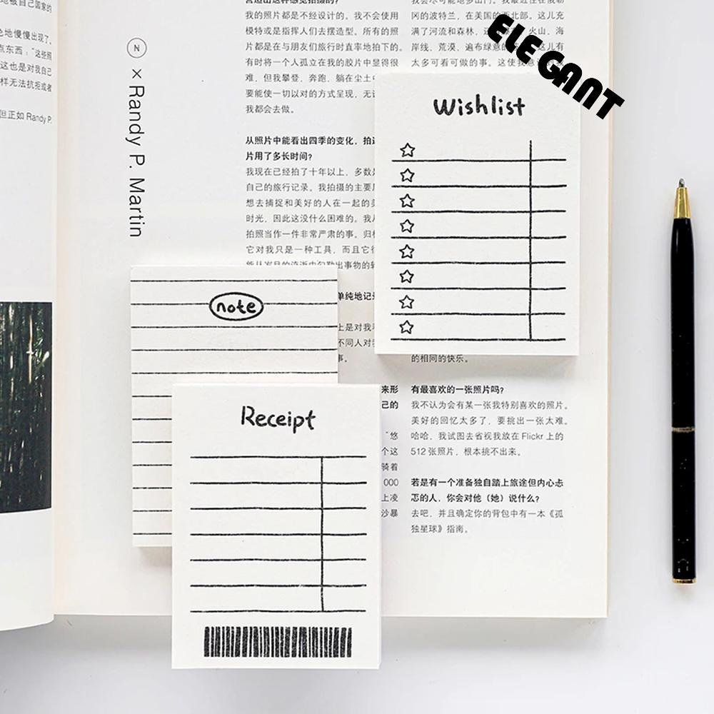 ELEGANT Office Supplies Memo pad Stationery Time Sticky Note To Do List Daily Schedule Note Paper Creative School Supplies Schedule Planner 50 Sheets Notepads