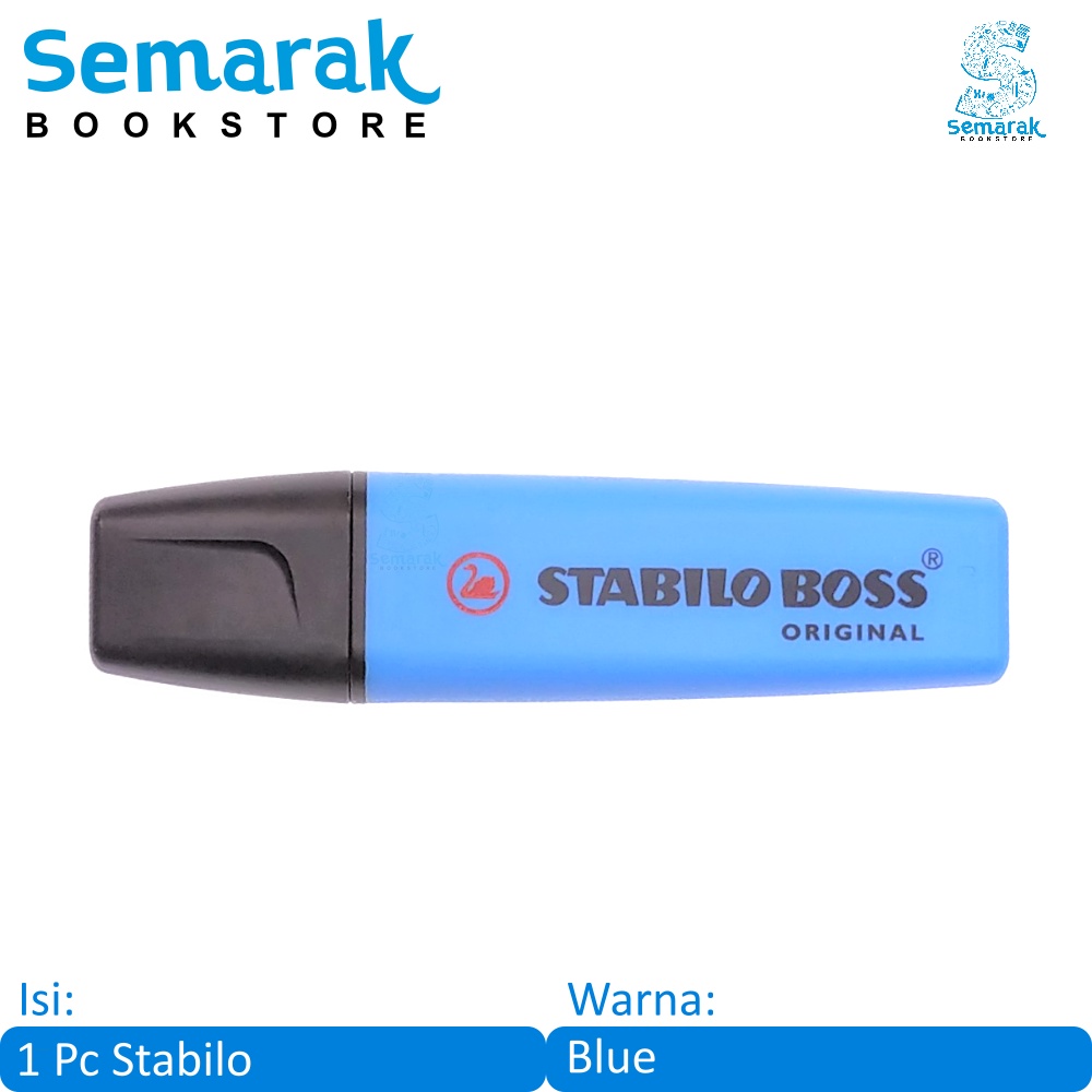 

Stabilo 70/31 Boss Original Highlighter Fluorescent Color - Blue [1 Stabilo]