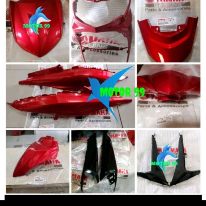 Paket body halus Full set mio soul gt 115 merah original yamaha ygp