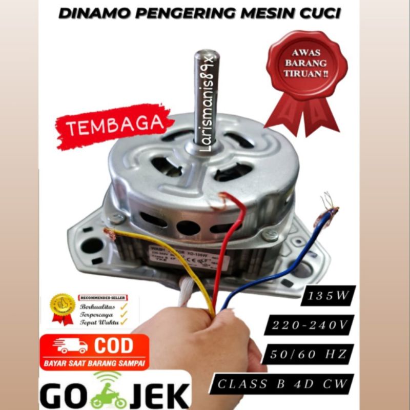 Dinamo spin pencuci mesin cuci universal 135w tembaga