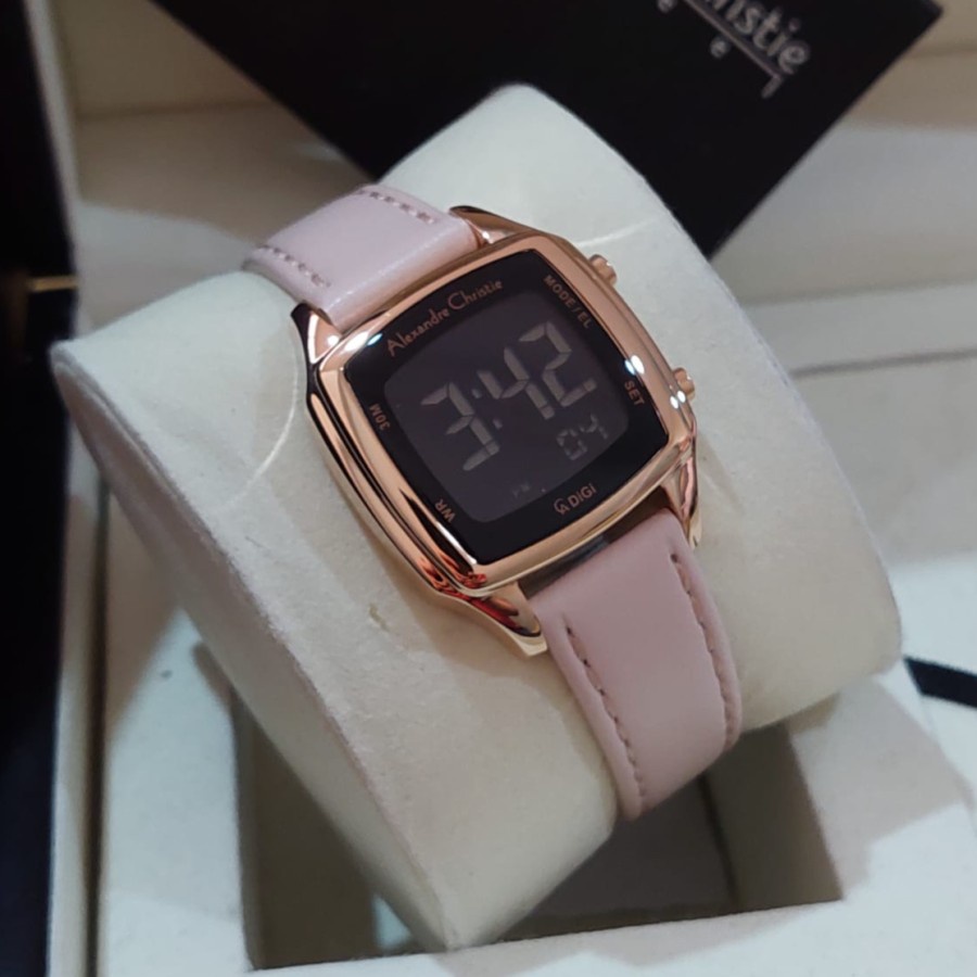 [Free Baterai] JAM TANGAN WANITA ALEXANDRE CHRISTIE AC 9355 DIGITAL ORIGINAL GARANSI RESMI 1 TAHUN