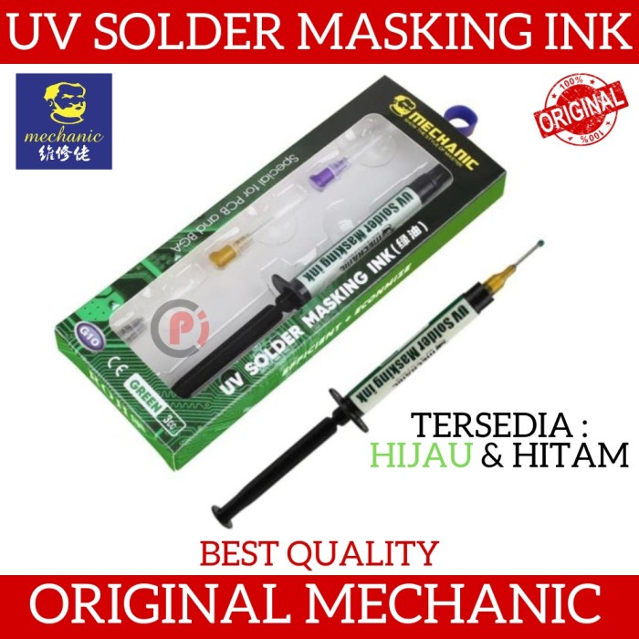 Original Mechanic G10 Cat UV Solder Mask PCB Masking Ink Isi 3cc Warna