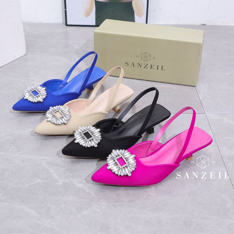 1222 Sanzeil Zira - Heels Wanita Import Heels Pesta Ori