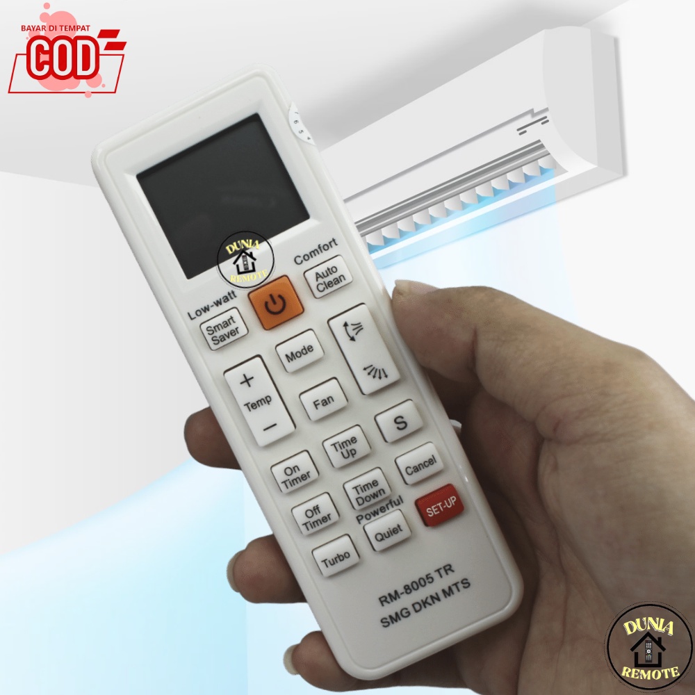 Remot Remote AC Multi SDM Samsung Daikin Mitsubishi K-8005 tanpa setting