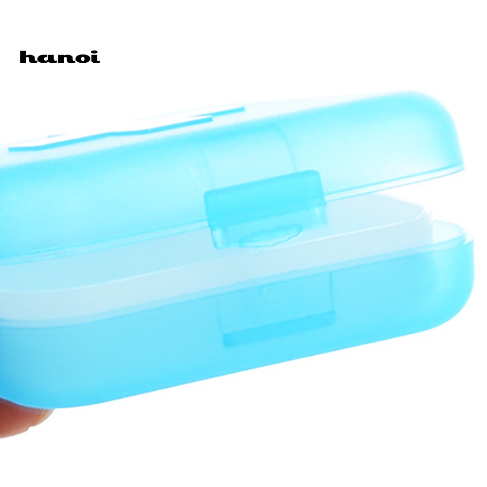 Han _ Kotak Penyimpanan Pil 4kisi Portable Travel Case Container Mini Medicine Organizer