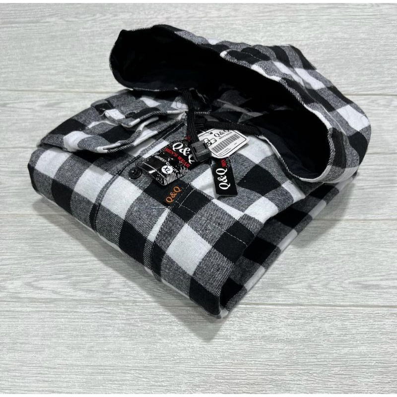 kemeja flanel hoodie - kemeja flanel hoodie pria dan wanita