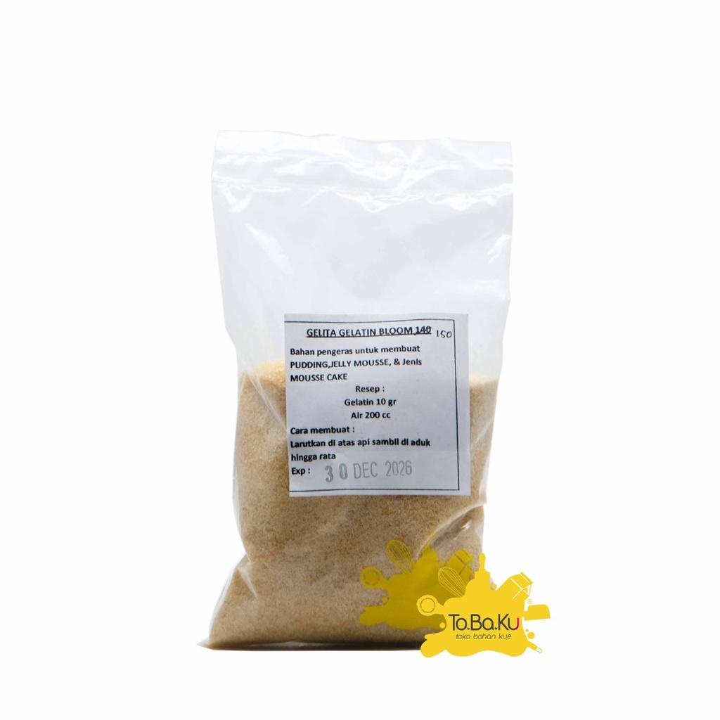 

Gelatine Bloom 150 1Kg (Kemasan Repack) Best Seller