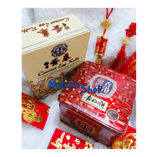 Coconut Egg Roll / Almond Cakes 帝皇香港 / Celiman Imlek / Hampers Cny / Makanan Imlek / Kue Semprong / Kue Kacang Almond