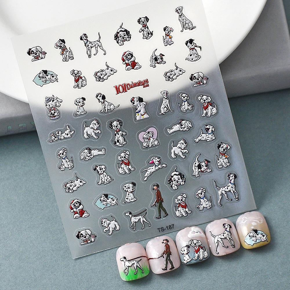 [Elegan] Stiker Kuku Kartun Wanita Hewan Lucu Manikur Aksesoris Anjing|Hiasan Nail Art