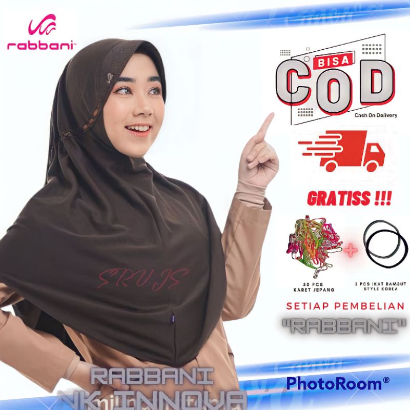 Promo Kerudung Rabbani Innova Ori Tali Terbuka Hijab Instan Sekolah SD SMP SMA