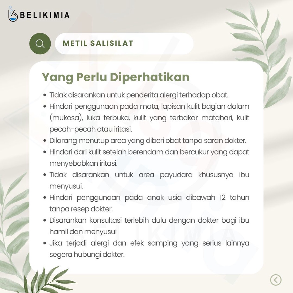 Minyak Gandapura / Metil Salisilat / Metsal 500 Gram