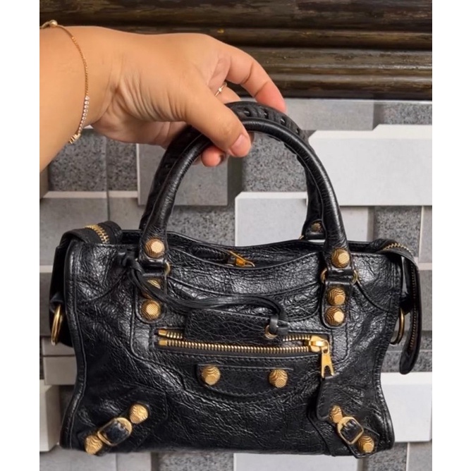 Tas preloved 2019 Balenciaga mini city giant series GHW
