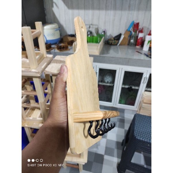 Tempat Gantungan Kunci  TALENAN / Rak kayu Serbaguna / Key Holder