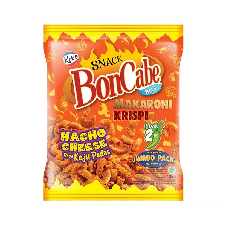 

Kobe Snack BonCabe Makaroni Krispi Nacho Cheese 135 g