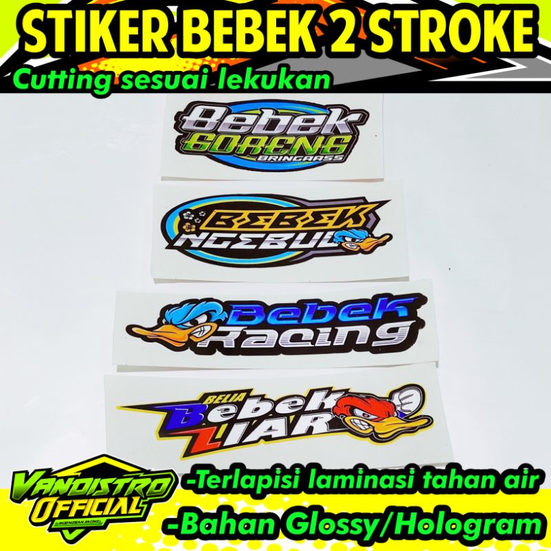 stiker bebek 2 tak / stiker 2 tak / stiker 2 stroke