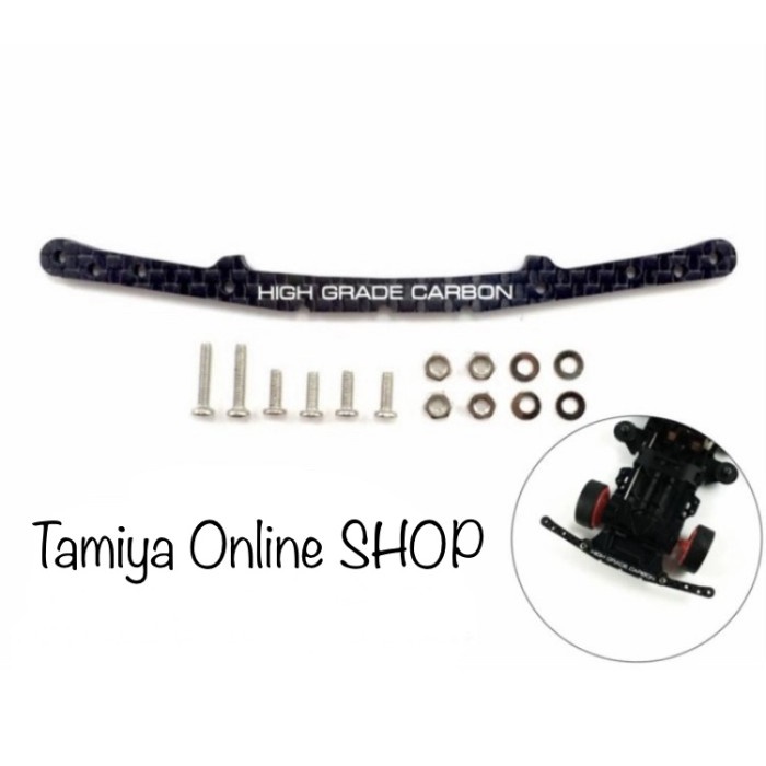 Rep Tamiya 94696 HG Carbon Reinforced Slim Cut 3 mm Bemper Tamiya F016