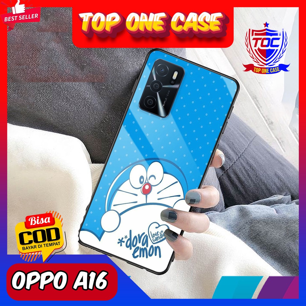 Case OPPO A16 - Casing OPPO A16 Terbaru Top One Case [ MOTIf KARTUN DRMN ] Casing Hp OPPO A16 - Sili