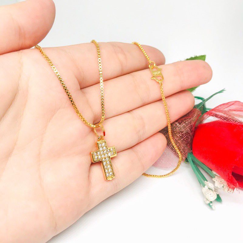kalung xuping gold liontin salib