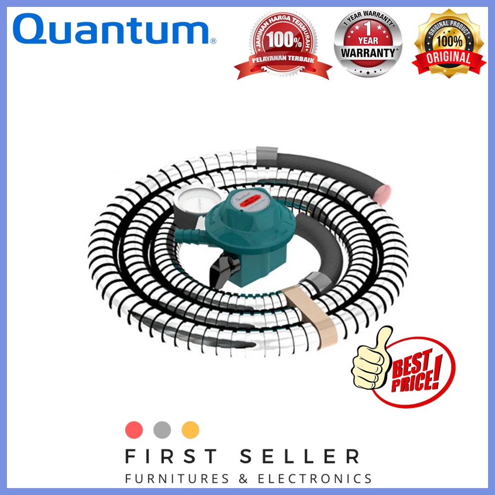 QUANTUM SELANG GAS + REGULATOR QRL-032 / QRL 032 (GARANSI RESMI)