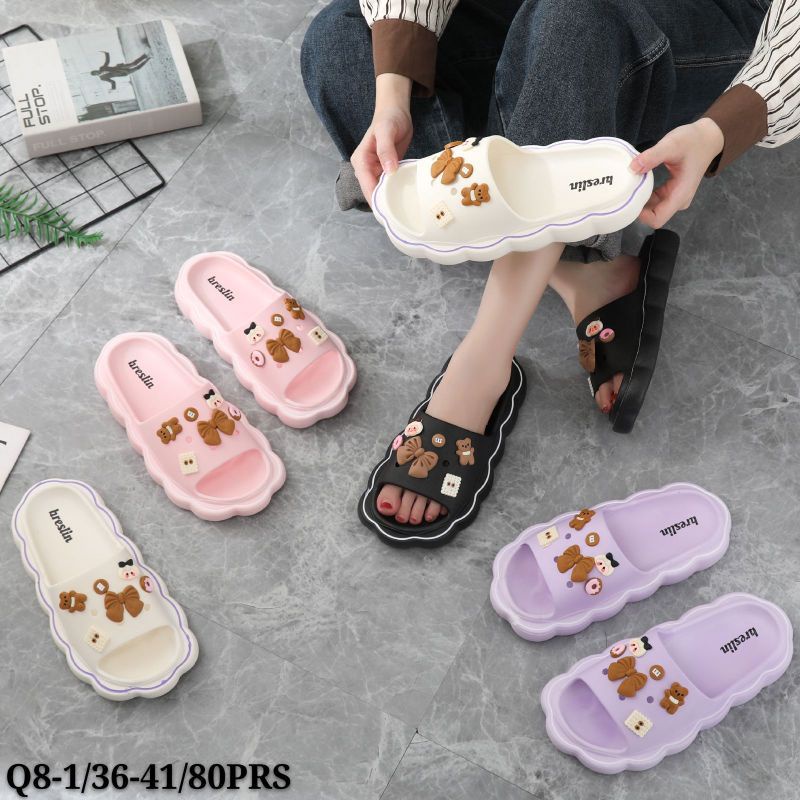 SANDAL SELOP JELLY WANITA / BRESLIN Q8-1