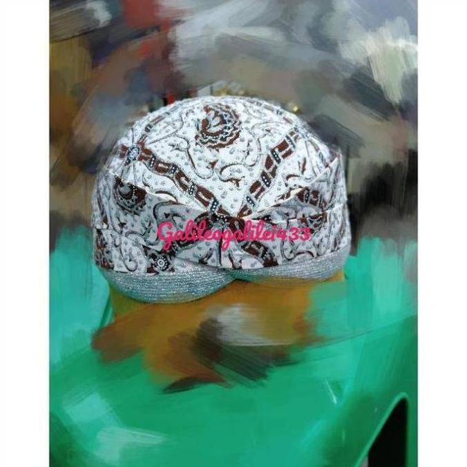 Blangkon Solo Jawa tengah SIDOASIH SIDOMUKTI putih blangkon akad nikah