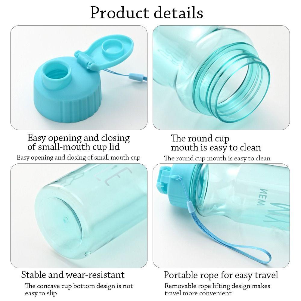 Popular Botol Minum 650ml Portable Sport Plastik Multi Warna