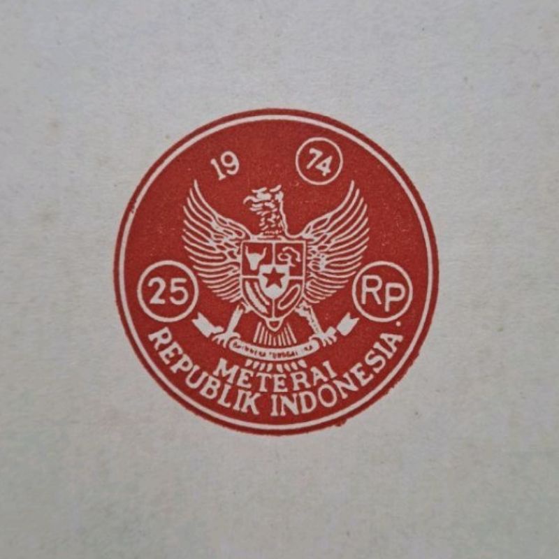 

Kertas Segel Asli Tahun 1974 Double