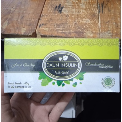 

teh herbal DAUN INSULIN kendimas isi 20 pcs @2g