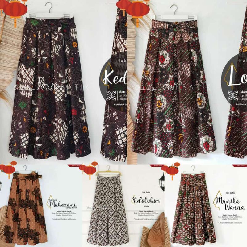 ROK BATIK ALUSAN PANJANG PREMIUM / ROK BATIK SEKAR JAGAD UNGGUL