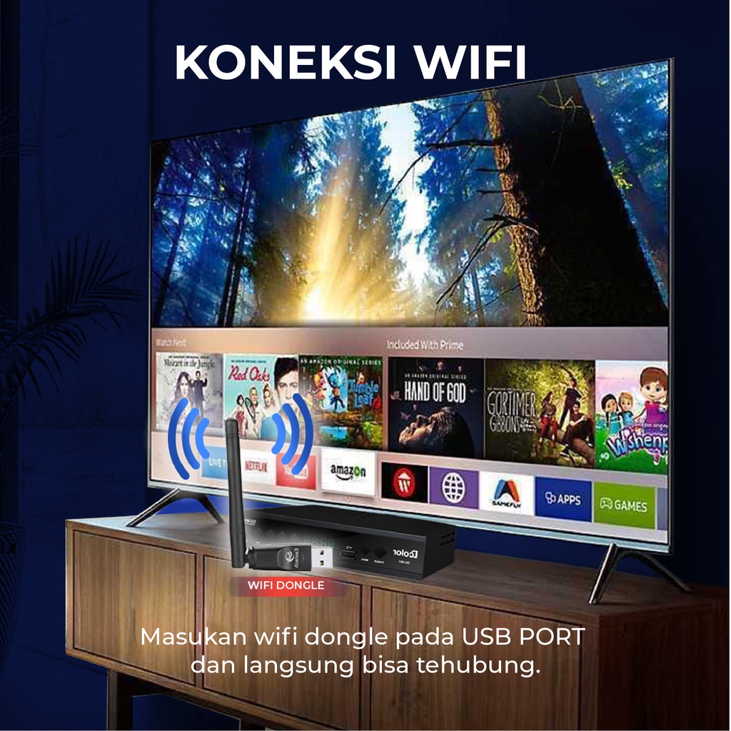 Set Top Box TV Digital DColor DVB T2 Super HD Receiver TV Antena Penerima Siaran Digital STB-DC001 - XOBOX