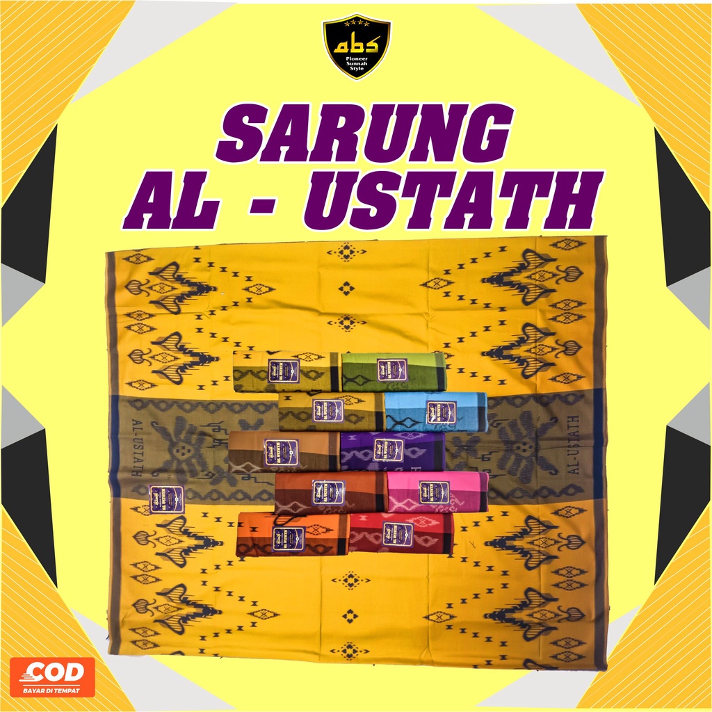 Sarung Tenun Al Ustath Motif Warna Sarung Dewasa Pria Wanita Terlaris Sarung Batik Songket Abu Sulthan