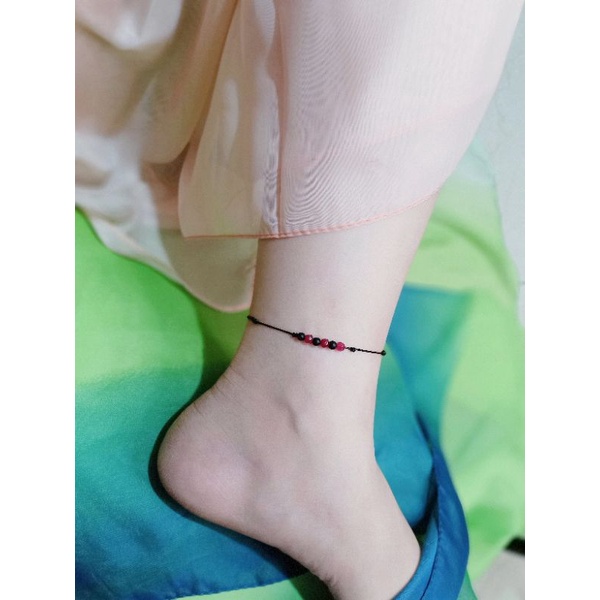 Gelang Kaki Mini Mewah Elegan Tali Korea Gelang Kaki Manik Gelang Kaki Tahan Air Gelang Kaki Tali MV