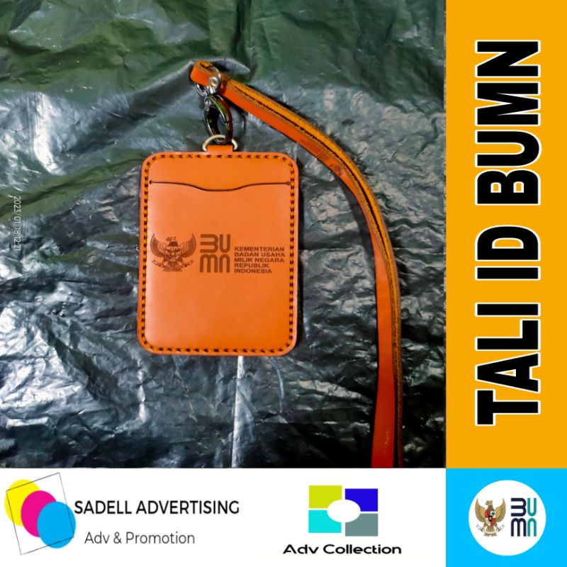 Tali Id Card BUMN Lanyard BUMN Kulit Asli