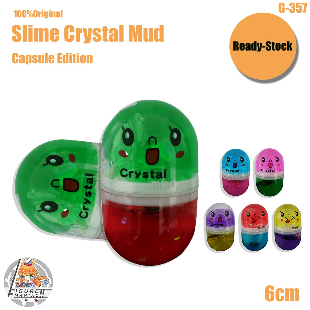 Mainan Anak - Slime Mini Capsule Edition Import Premium Slime Lucu Cute Slime Aman Crystal Mud Polkadot Balls