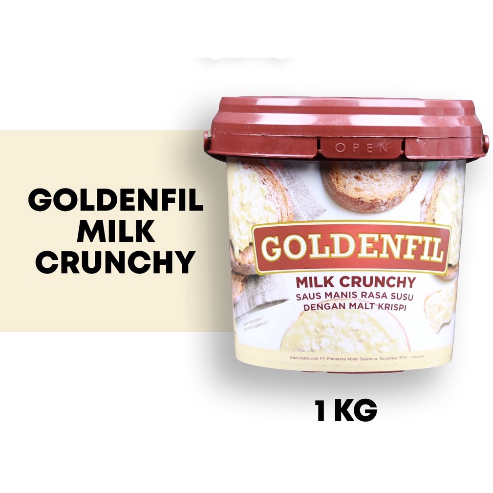 

Goldenfil Milk crunchy 1 kg selai Milk kriuk