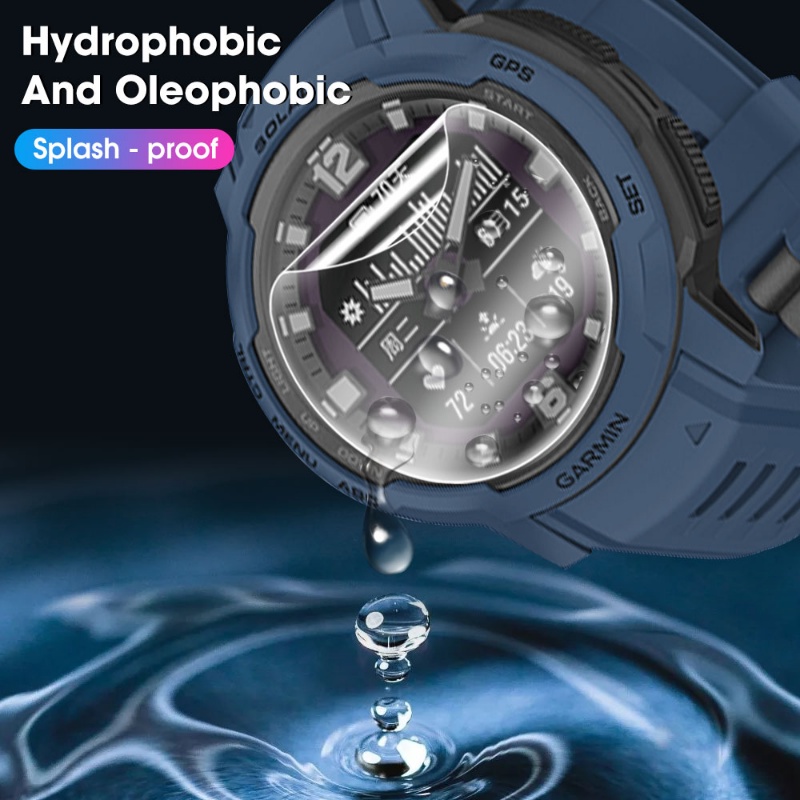 Smart Watch Front Film Full Coverage Screen Film Watch Hydrogel Film HD Tempered Film Anti-fingerprint Watch Protection Film Untuk Garmin Instinct Crossover