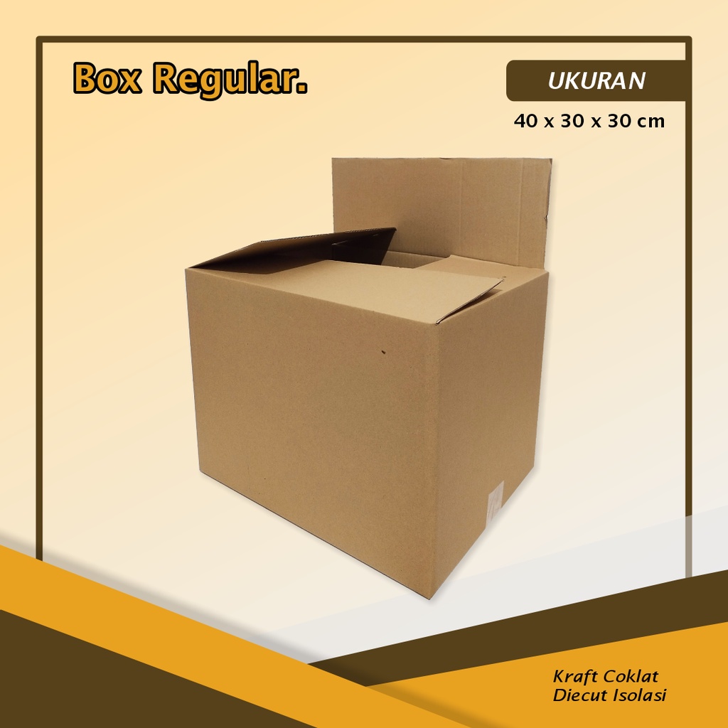 

Kardus/Box A1 40 x 30 x 30 cm - Bisa Custom Sablon dan Ukuran