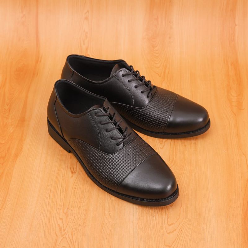 sepatu pantofel kulit asli sepatu dress formal sepatu pesta sepatu nikahan kulit asli murah berkualitas sepatu Boston footwear model pieter