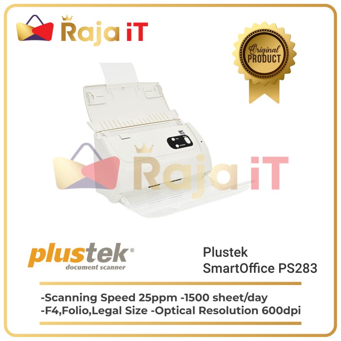 Scanner Plustek Scanner Smartoffice Ps283 Ps 283