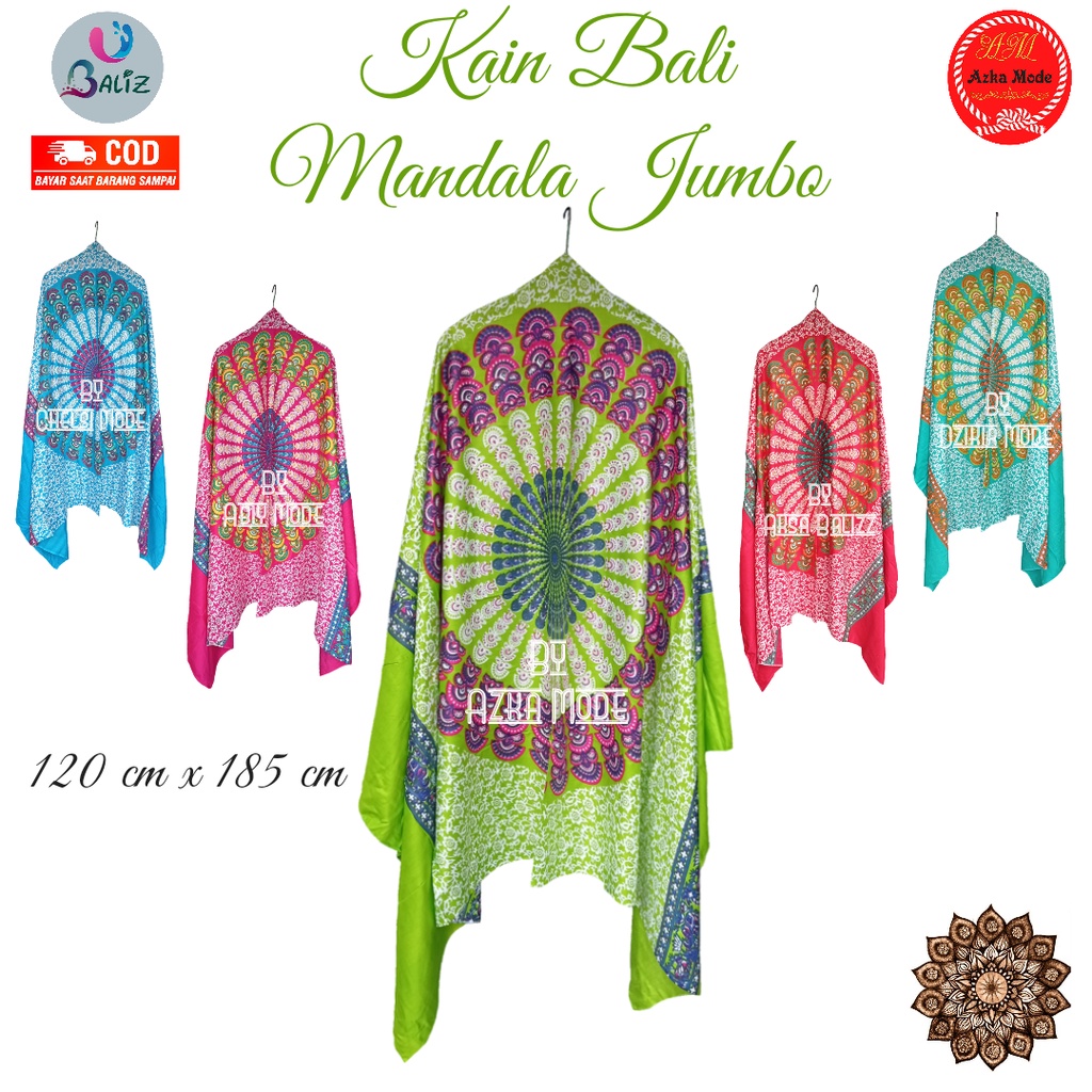 Kain Pantai Kain Bali Pantai - Kain Pantai - Kain Bali Motif Merak Baru Jumbo - Sarung Bali SEMBILAN MODE - Sarung Pantai - Kain Untuk Hiasan Dinding - Kain Untuk Plafon Mobil Truk