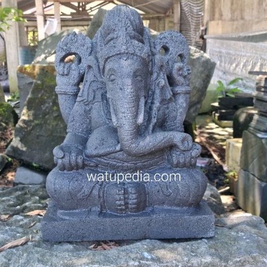 patung ganesha batu candi