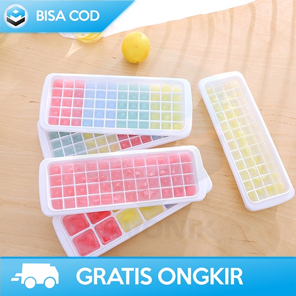 CETAKAN TEMPAT ES BATU 12 HOLE GRID ICE CUBE MAKER PLASTIK FOOD GRADE