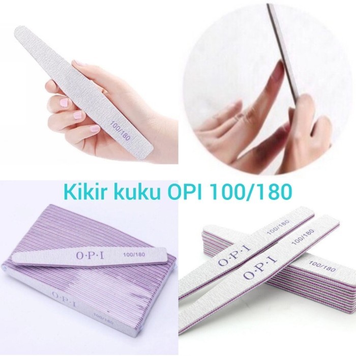 Kikir Kuku OPI 100/180 Nail File Amplas Kuku Dua Sisi / Pengkilat Kuku - OPI 100/180